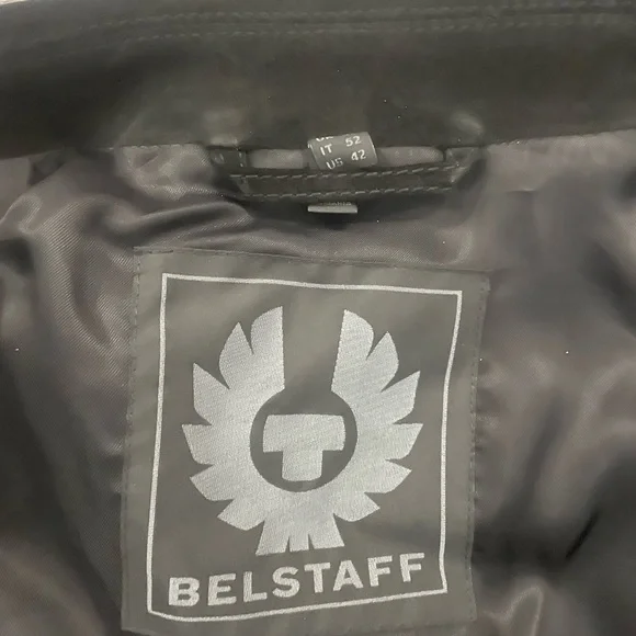 Belstaff Black Suede Edmunds Jacket Sz 52/L - Picture 12 of 13